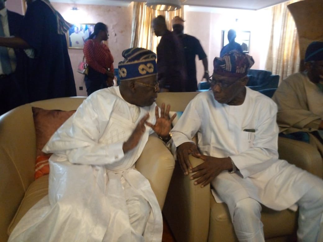 Tinubu Holds Closed-door Meeting With Obasanjo In Abeokuta