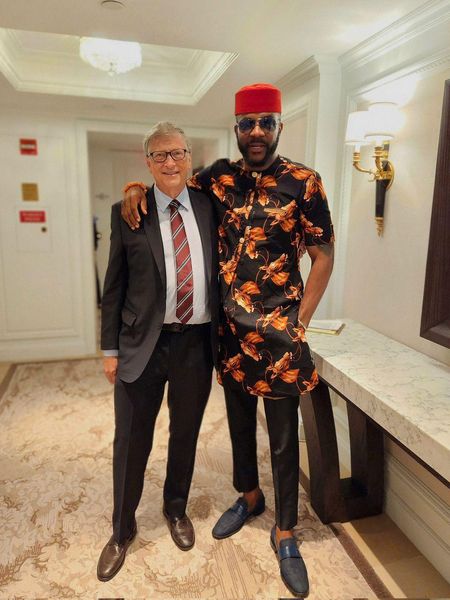 BBNaija Host, Ebuka Obi-Uchendu, Posts Pictures Of Himself And Bill Gates