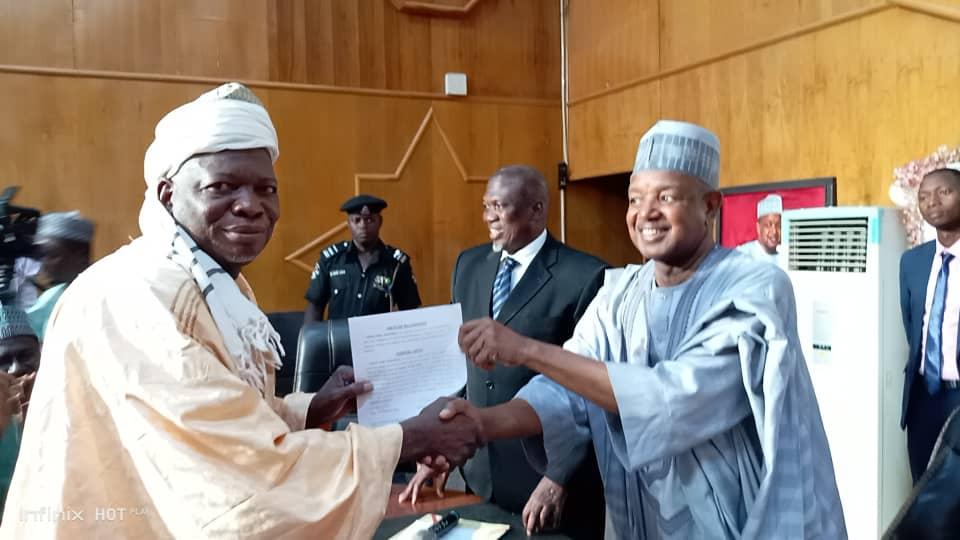 Gov Bagudu Swears In Tukur Argungu  As Acting Grand Khadi , Assigns Portfolios To  New Commissioners