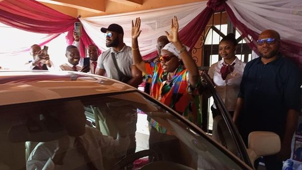 Teni Apata Gifts Former High School Teacher Lexus Jeep