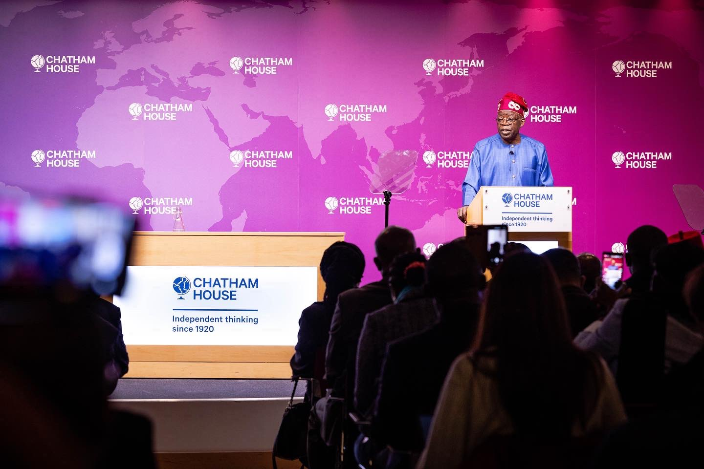 Tinubu Speaks At Chatham House, Says ‘I Was Born In 1952’… ‘I Didn’t Adopt New Name’