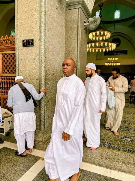 Saraki Posts Pictures Of Himself In Medina Ahead Of 60th Birthday