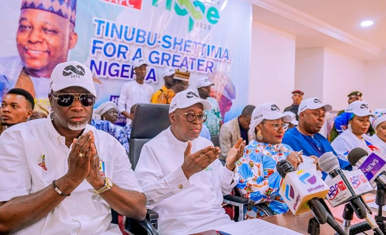 2023 Presidential Election:  Oyetola Inaugurates APC Campaign Council In Osogbo, Calls Tinubu  ‘Competent’, ‘Most Qualified’ Candidate