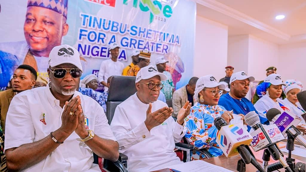 2023 Presidential Election:  Oyetola Inaugurates APC Campaign Council In Osogbo, Calls Tinubu  ‘Competent’, ‘Most Qualified’ Candidate