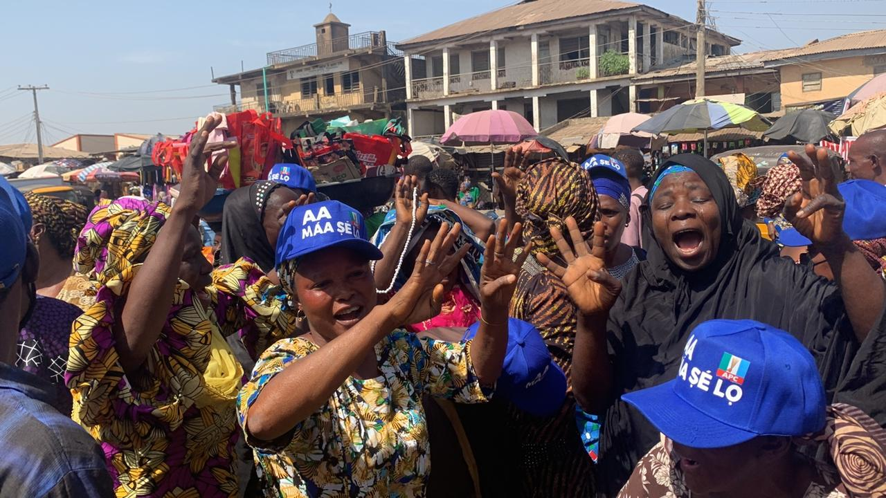 2023  Guber Election : Market Women Drum Up Support  for Governor Abdulrazaq In Ilorin