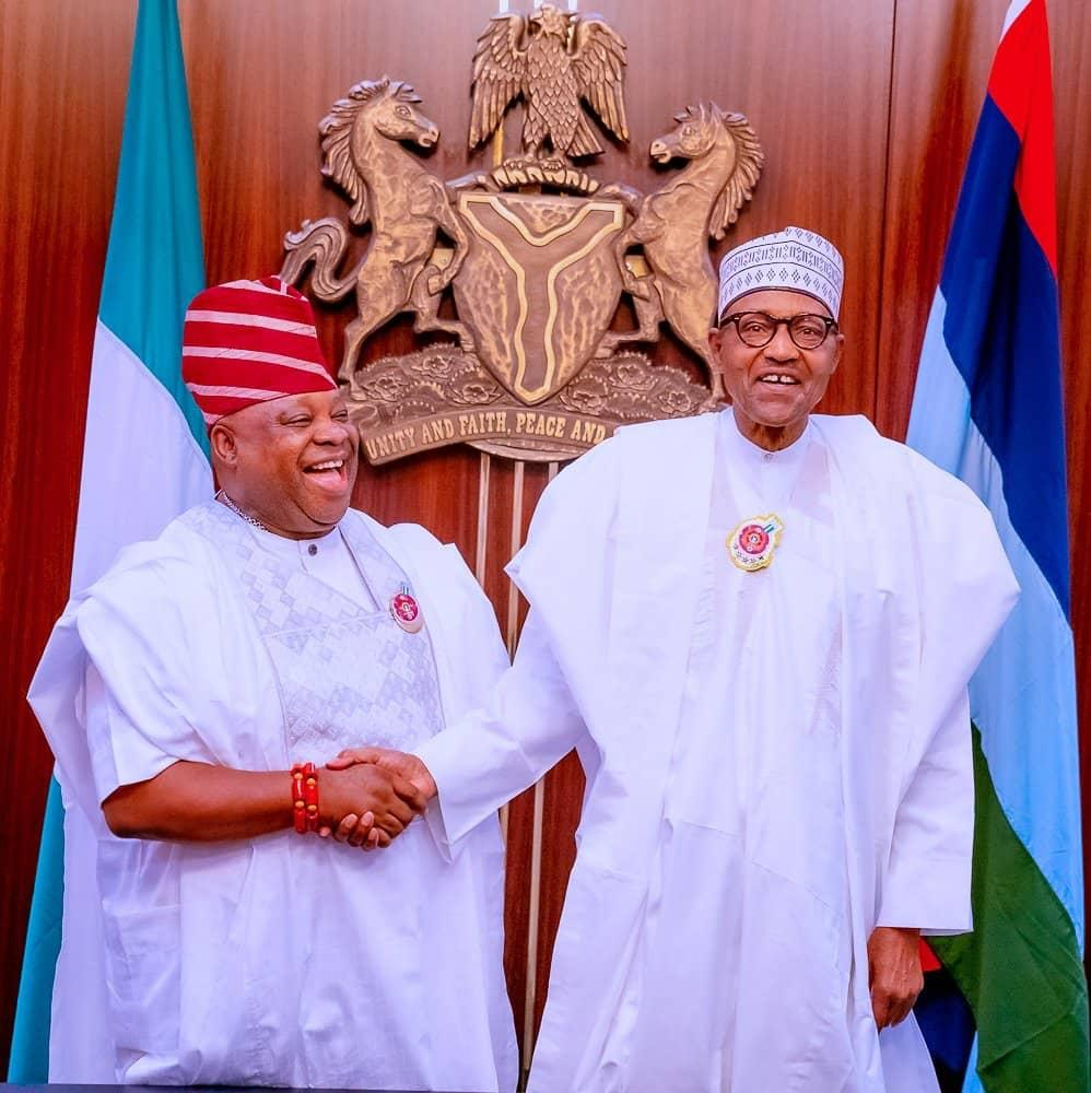 In Picture: Adeleke Makes First Visit To Presidential Villa As Osun Governor