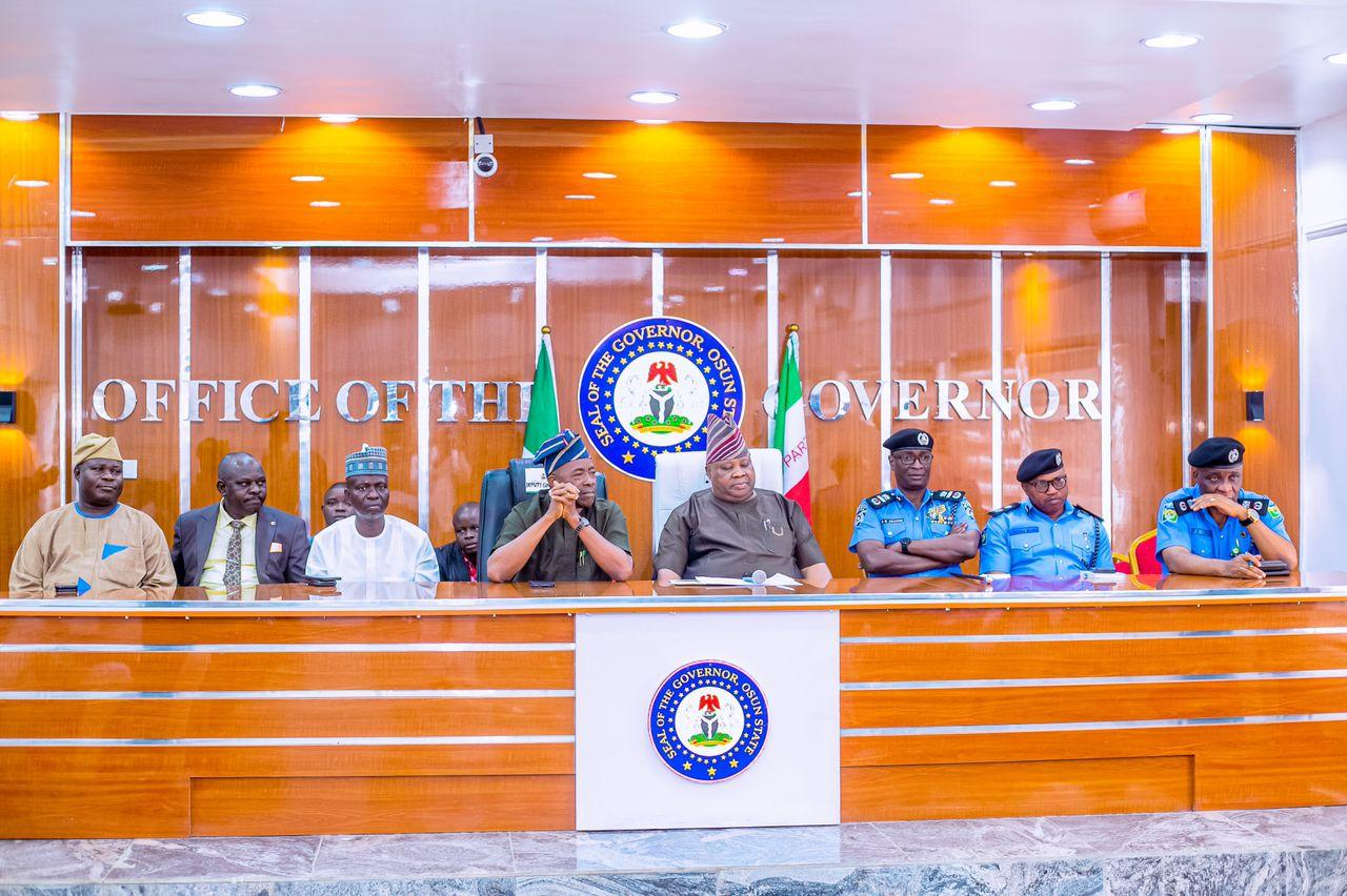 Gov Adeleke Emphasizes Need To Strengthen Interstate Cooperation During Meeting With Top Police Officers In Osogbo