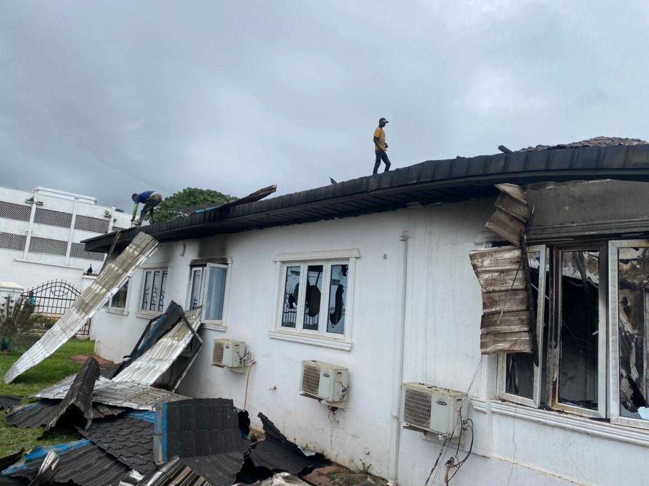 Fire Destroys Part Of Ooni Of Ife’s Palace