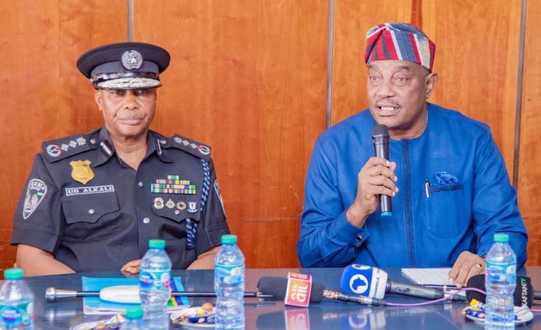 IGP Usman Baba Pays Congratulatory  Visit To  New PSC Chairman In Abuja