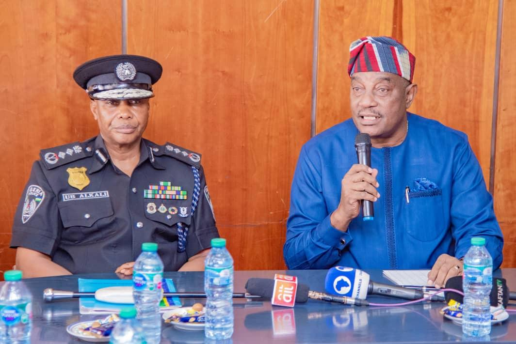 IGP Usman Baba Pays Congratulatory  Visit To  New PSC Chairman In Abuja