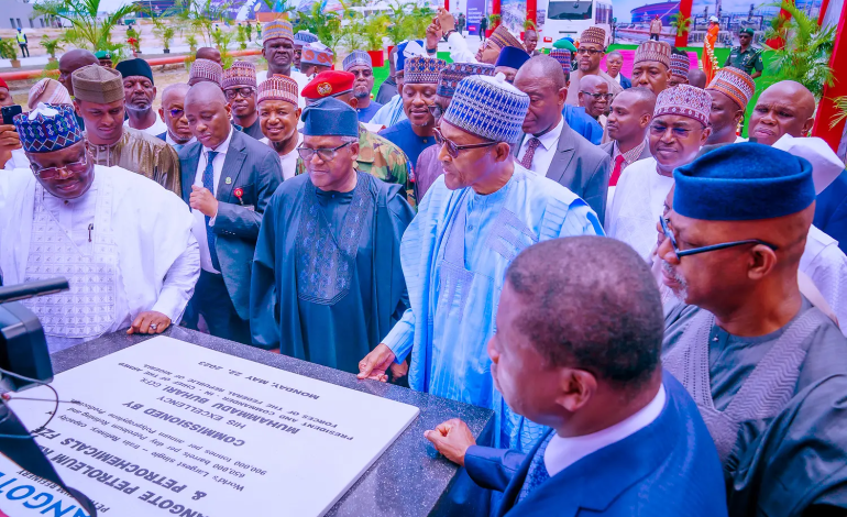 In Pictures: 5 African Presidents, Lawan, Saraki, Gov Sanwo-Olu Among Attendees As President Buhari Inaugurates Dangote Refinery In Lagos