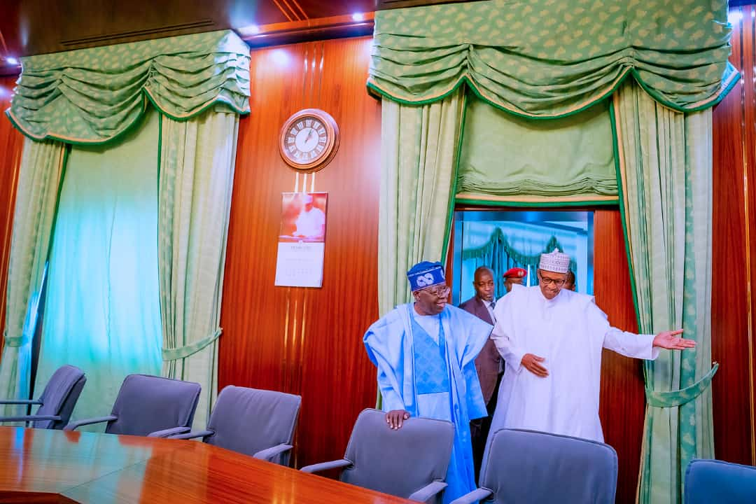 ‘Fragrance Of Presidential Aura’ As President Buhari Takes Tinubu On Guided Tour Of Aso Villa