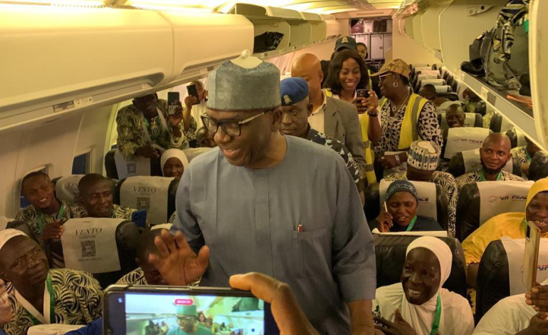 Hajj 2023: Gov Abdulrazaq  Bids Kwara Pilgrims Farewell At Ilorin Airport