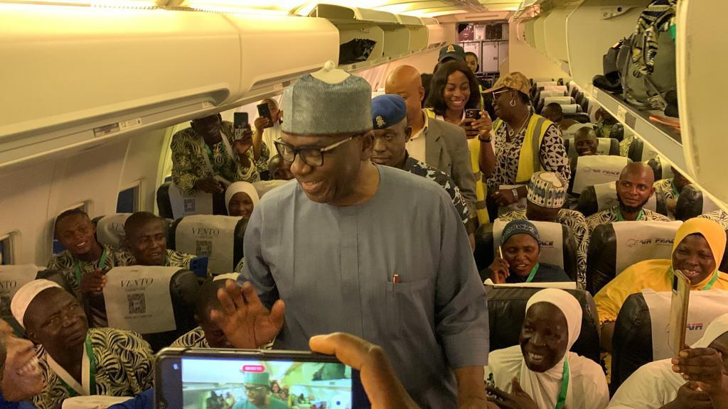 Hajj 2023: Gov Abdulrazaq  Bids Kwara Pilgrims Farewell At Ilorin Airport