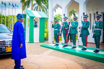 In Pictures: President Bola Tinubu’s First Day In Office