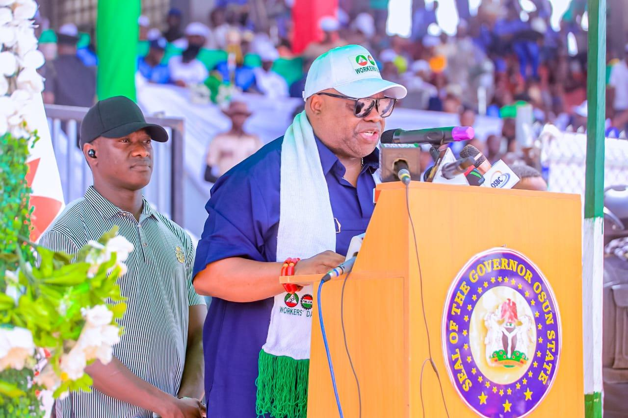 May Day: Adeleke Calls Himself ‘Comrade Governor’ As Workers, Labour Leaders Praise Him For Promoting Pro-Worker Policies