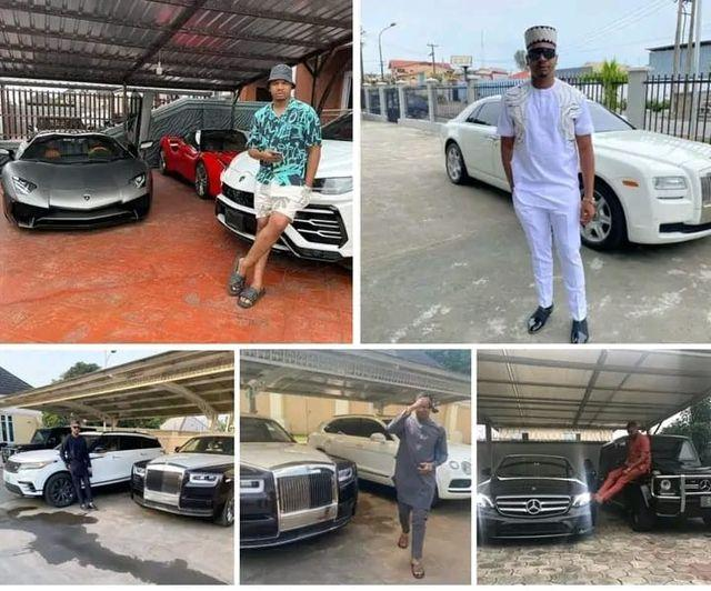 Rivers Billionaire, Chibuzor Madubuko, Posts Pictures Of Himself At Residential Garage