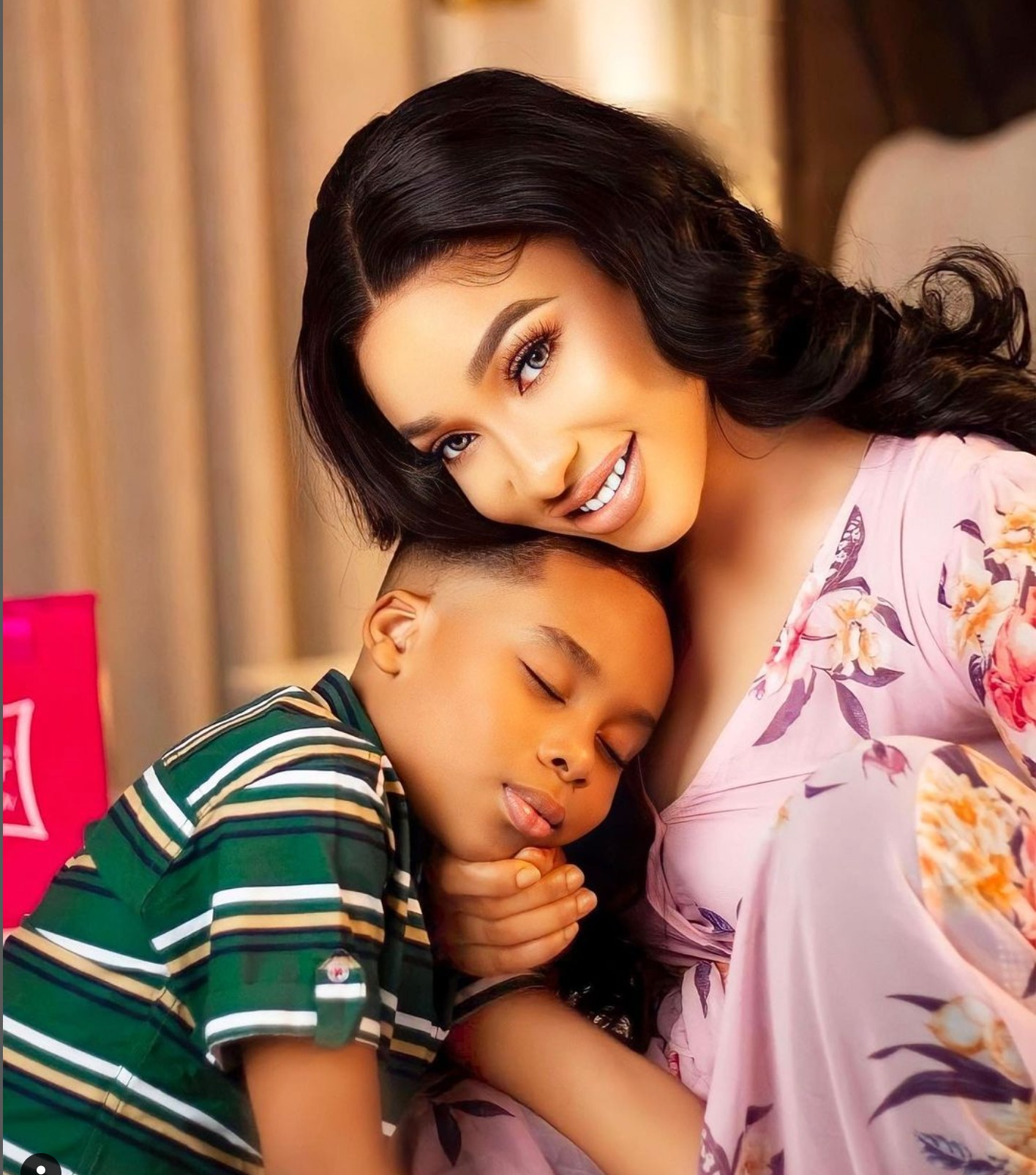 Tonto Dikeh Wishes Herself  Happy Father’s Day, Says Son Do Call Her ‘Best Dad In The World’
