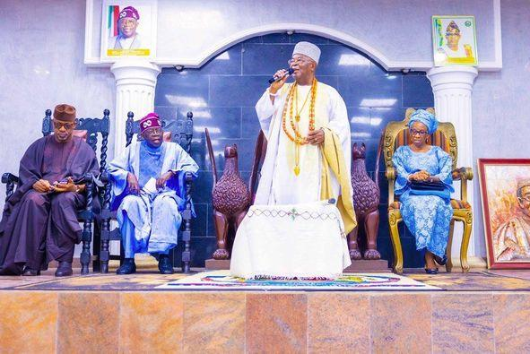 In Pictures: President Tinubu Visits Alake, Awujale In Ogun