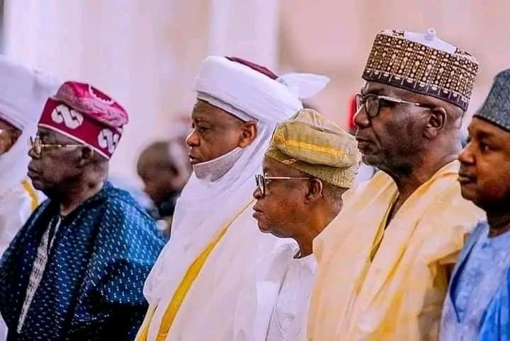 In Pictures: Oyetola, Loyalists Join President  Tinubu As He Observes Friday Prayer In Abuja