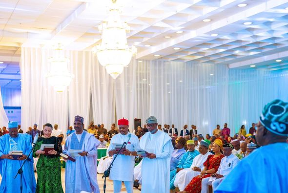 You ‘re Representing Nigeria Not State, Region, President Tinubu Tells Newly Inaugurated Ministers, Urges Them To Hit The Ground Running