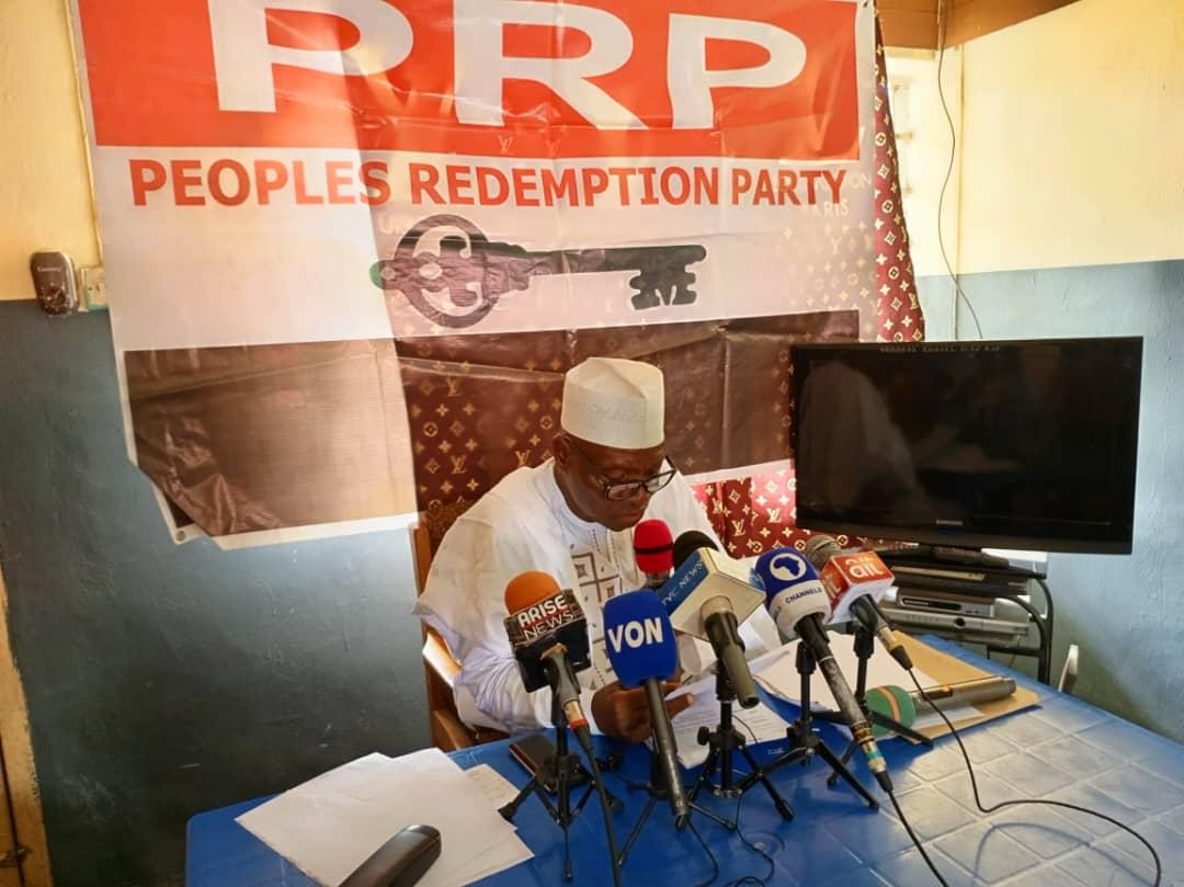 Mahmood Aliyu Accuses PRP National Chairman Of Disobeying Court Order, Calls Nigeria’s Intervention In Niger ‘Misplaced Priority’