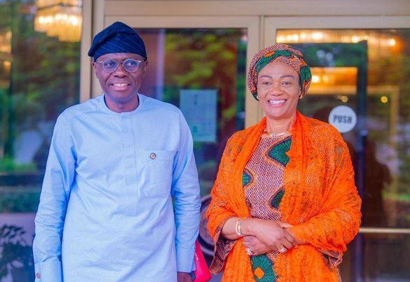 In Pictures: Gov Sanwo-Olu Visits Remi Tinubu In Aso Rock