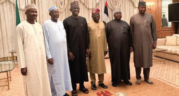 President Tinubu Meets With Governors Of States That Share Boundaries With Niger Republic In Abuja