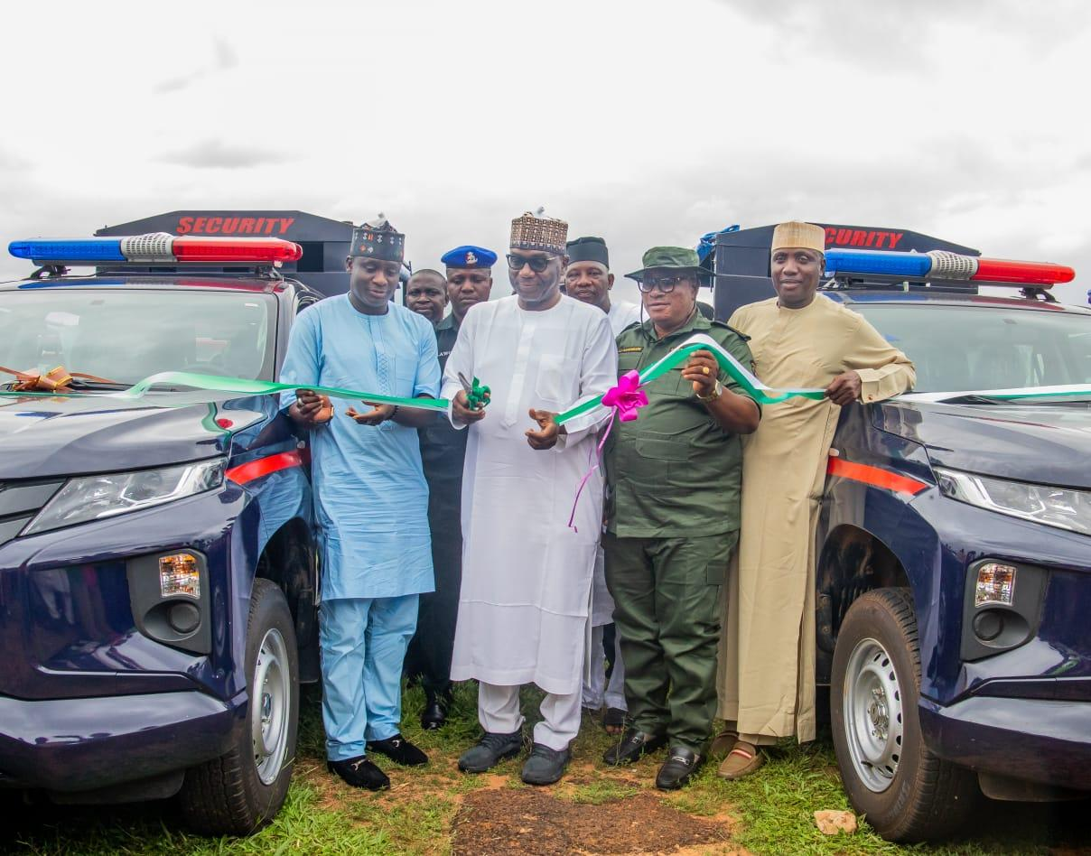 Gov AbdulRazaq Takes Steps To Enhance Security In Kwara , Presents 32 Patrol Vehicles, 160 Motorcycles To LGs, KWARTMA, Others