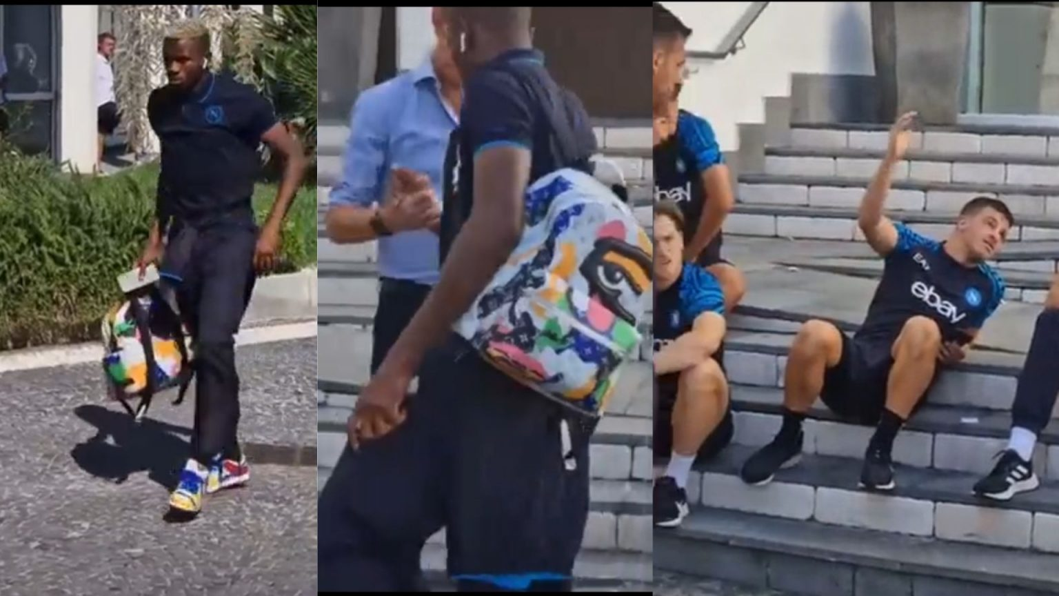 In Picture: Osimhen Ignores Teammates On Arrival In Hotel Ahead Of Udinese Game