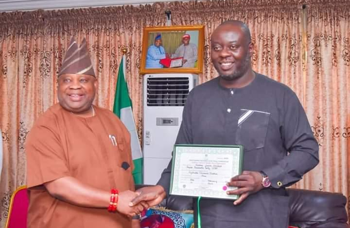 Governor Adeleke Congratulates Rep Lanre Oladebo On His 49th Birthday 