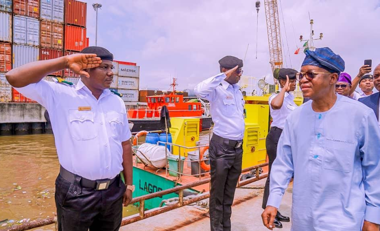 Oyetola Rounds Off Inspection Visit To Agencies In Lagos, Says Blue Economy Ministry ‘ll Collaborate With NCS To Decongest Ports