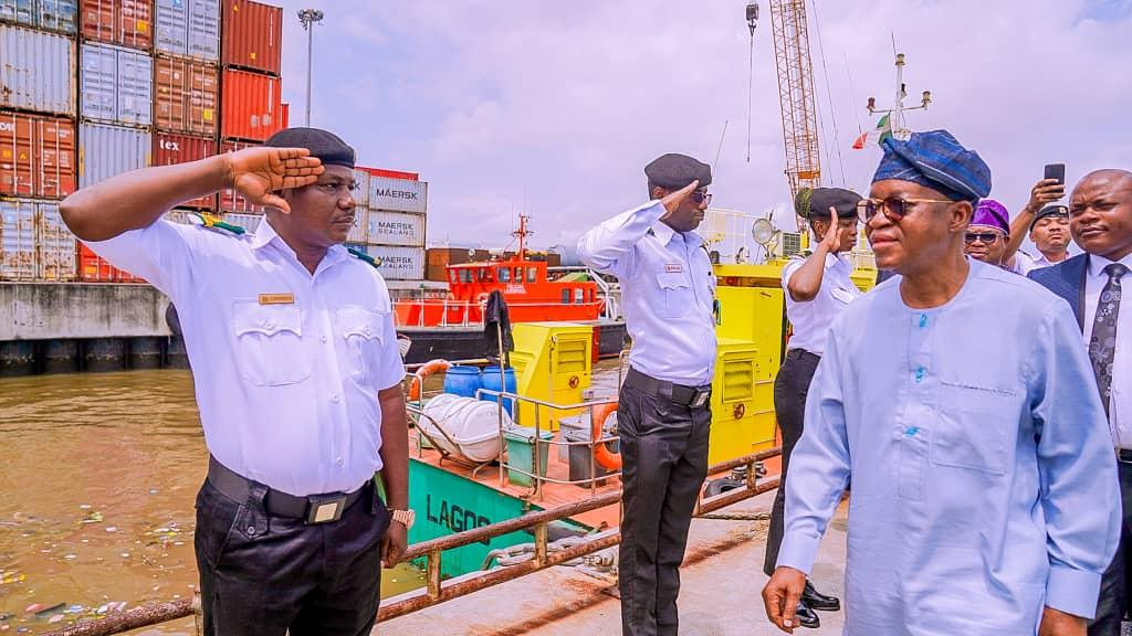 Oyetola Rounds Off Inspection Visit To Agencies In Lagos, Says Blue Economy Ministry ‘ll Collaborate With NCS To Decongest Ports