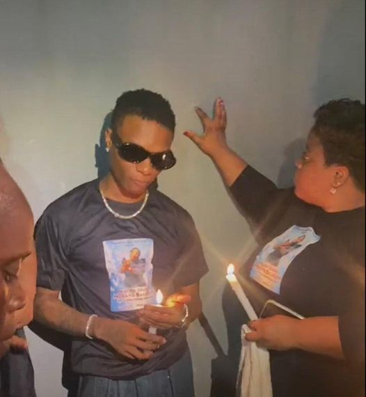 Candlelight Vigil Held For Wizkid’s Mother In Lagos