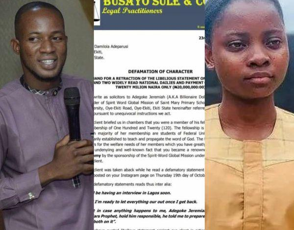 Alleged Defamation: Pastor Threatens To Slam Chef Dammy With Lawsuit, Demands N20m Compensation