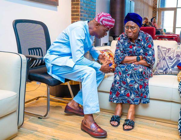 In Pictures: Gov Sanwo-Olu Pays Condolence Visit To Akeredolu Family In Ibadan