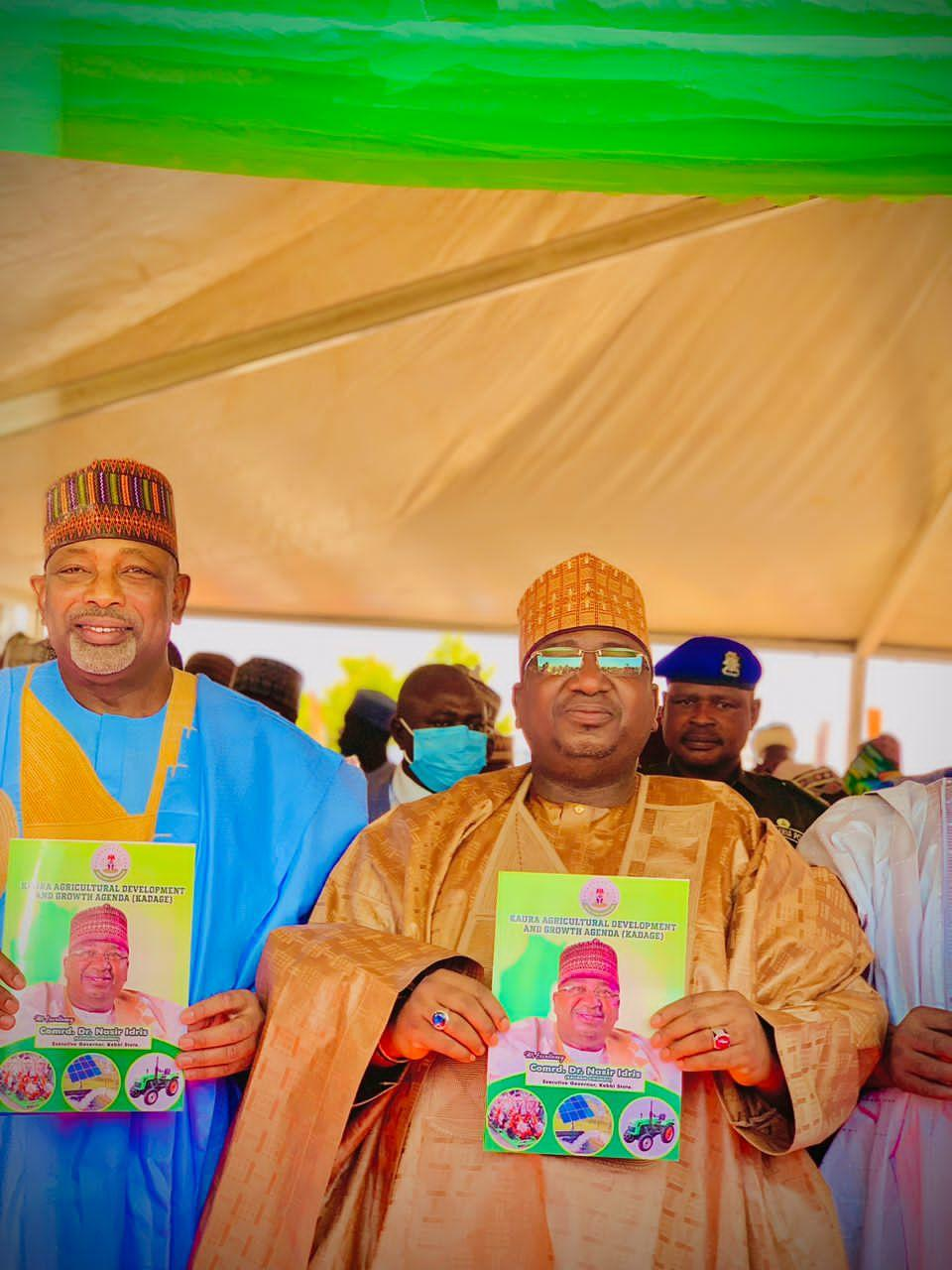 Solar Water Pumps , Power Tillers Distributed To Farmers As Agriculture Minister Launches KADAGE In Suru LG..It’s Gov Nasir’s Food Security Initiative In Kebbi