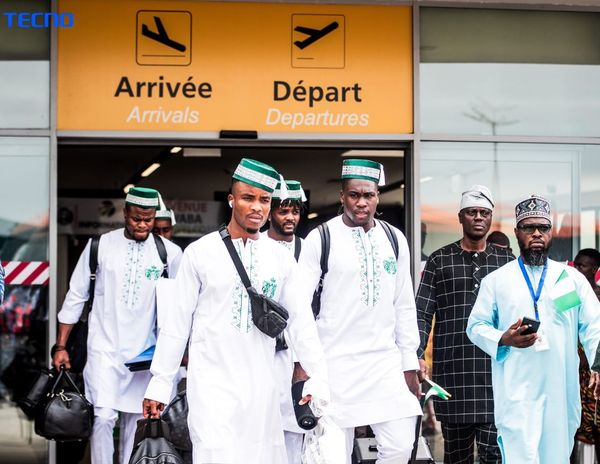 AFCON 2023: Super Eagles Players Pictured On Arrival In Cote d’Ivoire