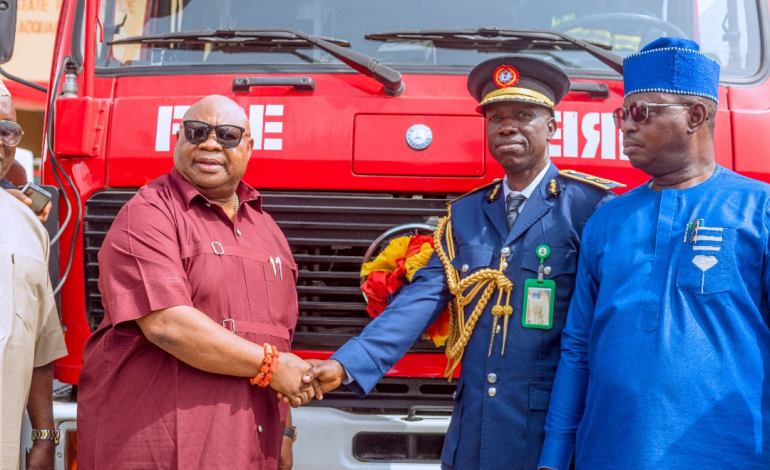 Gov Adeleke Officially Presents 2 New Fire Trucks To Osun Fire Service In Osogbo