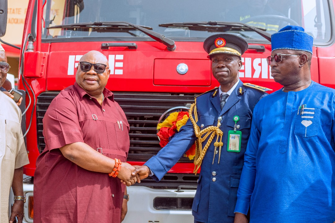 Gov Adeleke Officially Presents 2 New Fire Trucks To Osun Fire Service In Osogbo