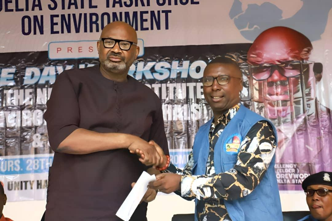 Gov Oborevwori Inaugurates Environmental Marshals In Asaba, Emphasizes Importance Of Hygiene Practices