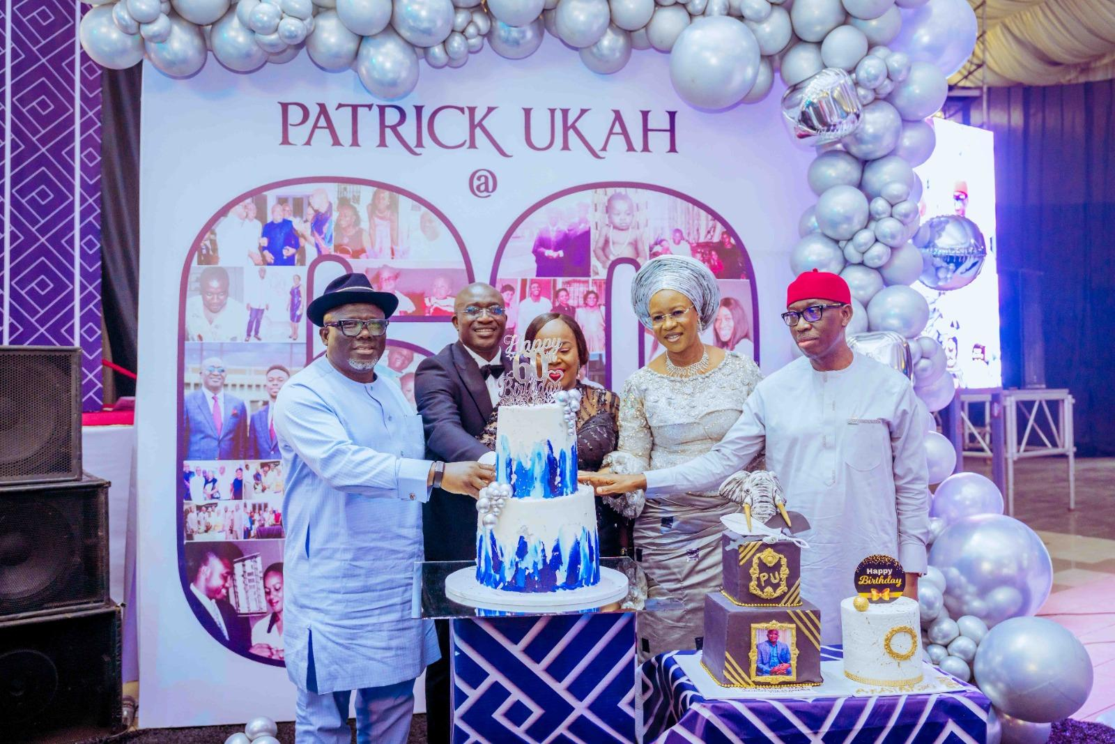 Gov Oborevwori, Okowa, Edo Speaker, Others Attend Patrick Ukah’s 60th Birthday Reception In Asaba
