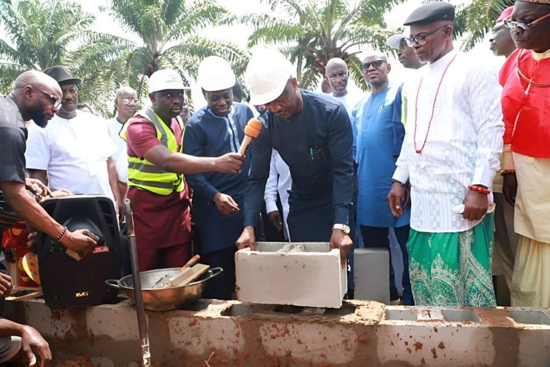 Gov Oborevwori Lays Foundation Stone Of  College of Health Technology Project In Ovrode