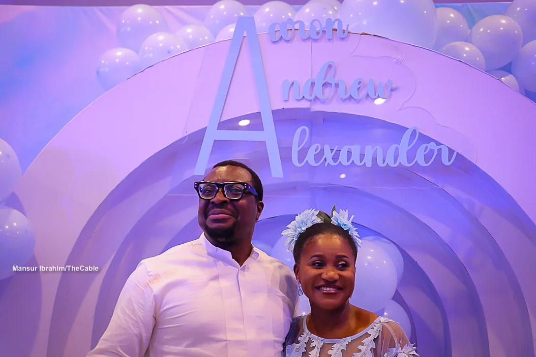 In Pictures: AY Makun, Seyi Law, Other Comedians Attend Dedication Ceremony Held For Ali Baba’s Triplets In Lagos