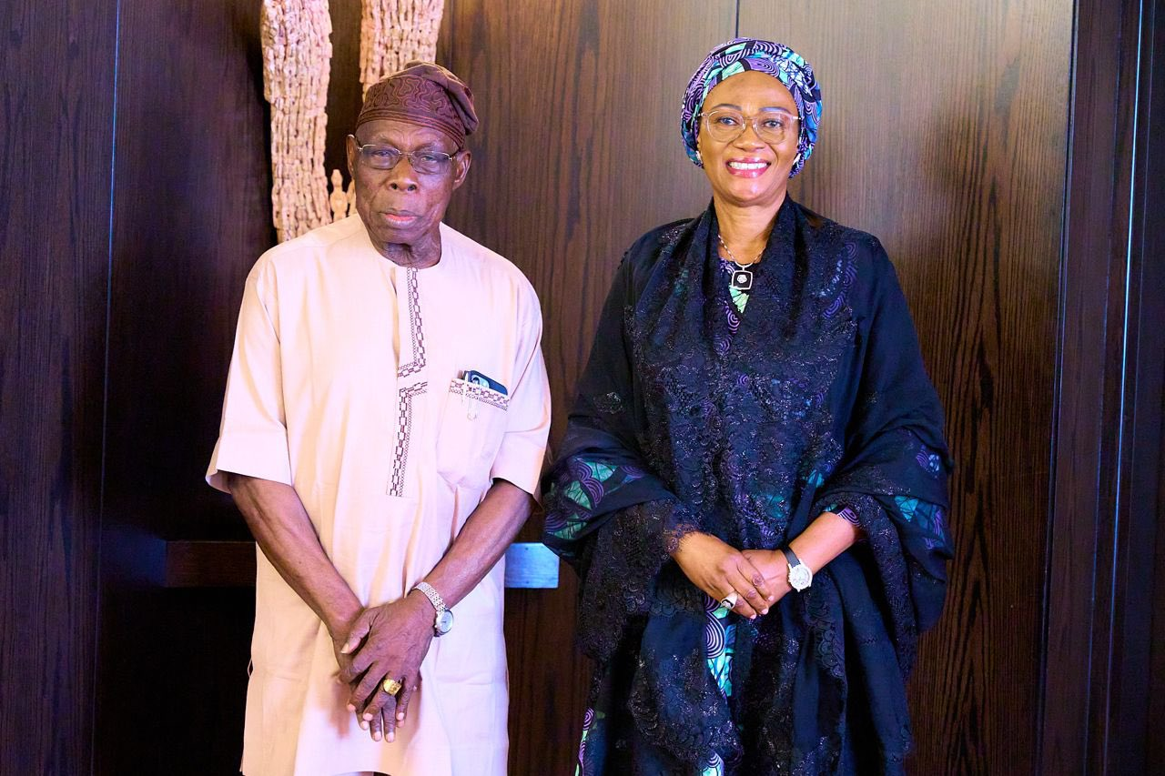 1445 AH Eid-li-Adha: Obasanjo Visits Remi Tinubu In Lagos