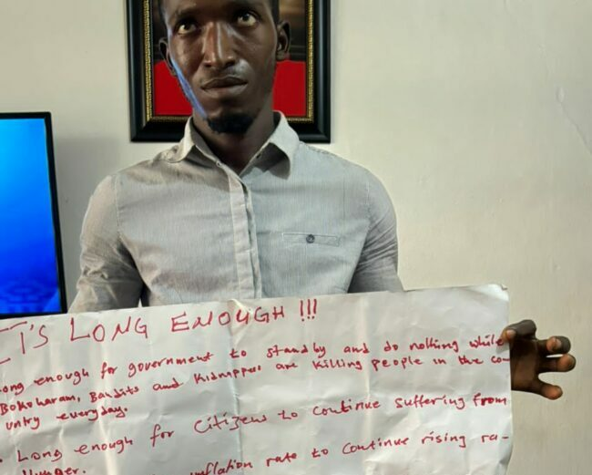 Man Who Climbed Radio Mast In Abuja To Threaten Suicide Taken Into Custody