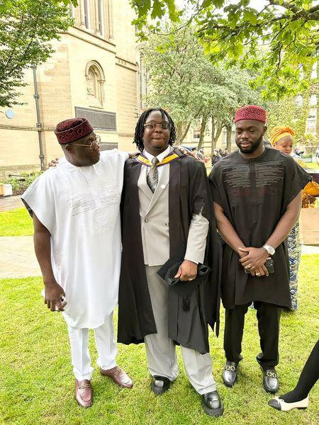 In Pictures: Bayo Adeleke’s Son Graduates From University Of Manchester