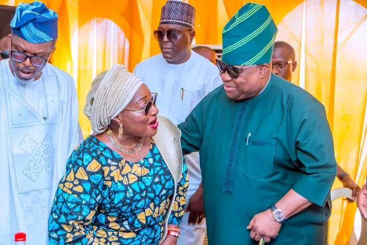 Picture Of Gov Ademola Adeleke And Kafayat Oyetola Becomes A Meme