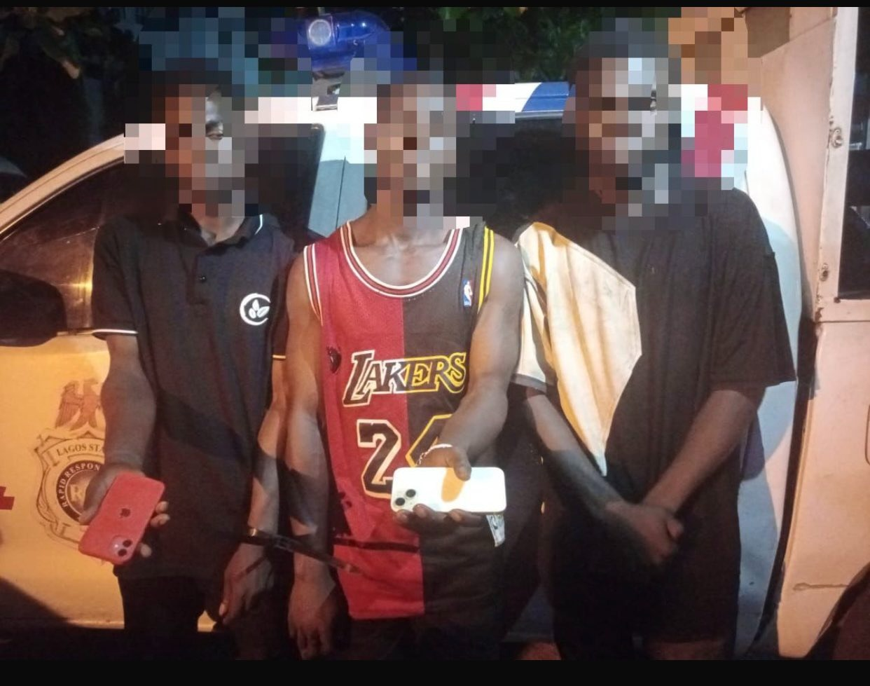 3 Arrested For Stealing iPhones, Money At Accident Scene In Lagos