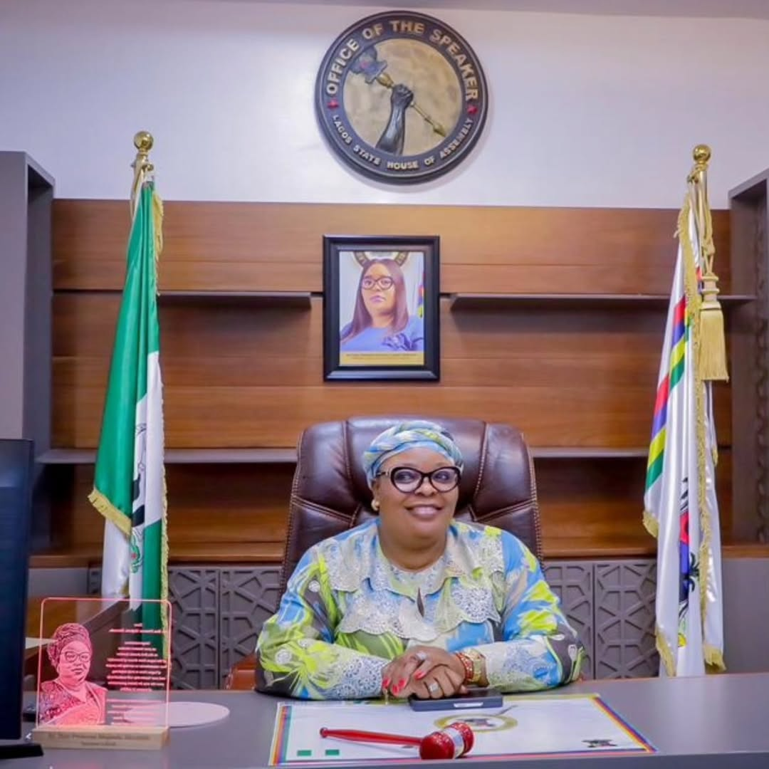 Lagos House Of Assembly: Meranda Proves She’s ‘In Charge’, Takes Over Speaker’s Office